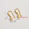 Estilo Simple Cobre Chapado en Oro Zirconia Incrustada Múltiples Estilos Ganchos para Orejas Hechos a Mano Accesorios para Pendientes DIY Venta al por Mayor