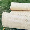 Decoração de Teto com Tecelagem de Bambu Oco Decoração de Esteira de Bambu Decoração de Teto de Casa de Hóspedes Cabana Divisória de Parede Tela Esteira de Bambu Feita à Mão