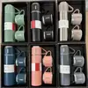Taza aislada de acero inoxidable de gran capacidad, una taza, tres tapas, 304, caja de regalo de alta gama para niños, taza de agua, venta al por mayor, imprimir logotipo