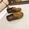 Zapatos Birkenstock de Doble Hebilla Retro con Suela Suave Más Vendidos para Mujer 2026 Nueva Llegada Primavera/Otoño Ante Mate Fondo Plano Versátiles Zapatos de Una Sola Pieza