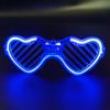 Amor óculos luminosos led festa óculos luz fria proteção para os olhos bar atmosfera adereços óculos fluorescentes discoteca brinquedo
