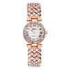 Reloj de oro rosa para mujer, de comercio exterior, de cuarzo, con diamantes, elegante, pulsera, venta al por mayor