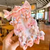 Grampo de Cabelo Flor Laço Fofo Estilo Coreano Acessório de Cabelo para Meninas Pequenas, Presilha para Franja, Grampo de Cabelo para Crianças, Não Danifica o Cabelo, Acessório de Cabelo para Meninas