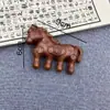 Peine de Sándalo con Forma de Caballo para Masaje de Meridianos, Set en Caja de Regalo, Buena Suerte y Prosperidad, Regalo para Personas Mayores