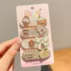 Estilo Coreano Adesivos de Franja Cartoon Doces Adesivos Fofos de Cabelo Solto Femininos Adesivos Mágicos Versáteis Laterais Acessórios de Cabelo de Alta Qualidade Headwear