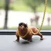 Adornos Creativos para Coche Bulldog Francés Lindos Suministros Adornos para Coche Decoraciones Interiores de Coche Muñecos de Perro