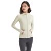 Roupa de Ioga de Pelúcia Cardigã com Zíper Feminino Corta-vento Esportivo Secagem Rápida Respirável Corrida Fitness Manga Longa Outono e Inverno