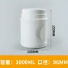 Frasco Personalizado de Proteína en Polvo 500g Frasco Recto Explosivo de Sal Botella de Leche de Cabra Frasco Cuadrado de Boca Ancha para Polvo 1000ml