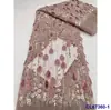 Vestido Europeo y Americano Tela de Malla Bordada Estéreo con Lentejuelas Tela de Encaje con Lentejuelas Nupcial