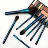 Precio con Descuento Huayang Set de 12 Pinceles de Maquillaje Celebridad de Internet 8 Pinceles Pequeños de Uva Índigo Azul Perlado