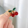 Nueva Horquilla de Cereza de Dibujos Animados Flequillo Mini Pinza de Agarre Estilo Femenino Elegante Clip para Cabello Roto Clip Japonés y Coreano Tocado