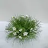 Bolas de Grama Artificial, Capim de Pântano Decorativo, Paisagismo de Jardim, Fardos de Grama Decorativos, Grama de Folhas Finas, Plantas Verdes, Grama para Decoração de Piso e Janela