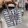 Bolsa Tejida a Mano Tailandesa Gran Capacidad Cesta de Verduras DIY Bolsa de Playa Bolso de Recuerdo Bolsa de Regalo Navideño