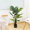 Árvore de simulação planta bonsai planta em vaso shopping center escritório sala de estar decoração flor flor artificial planta verde banana de viajante atacado