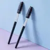 Pincel Espiral Preto para Sobrancelhas, Pente Descartável para Cílios, Pincel Portátil Curvador de Cílios, Pincel Especial para Creme de Sobrancelhas de Maquiador