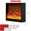 Chimenea Digital Personalizada Llama Simulada Calentador Decorativo de Gabinete Sala de Estar en Casa Chimenea Falsa para TV Empotrada