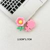 Accesorios de Resina de Girasol Brillante DIY Gel de Crema Funda de Teléfono Pasador Pegatina para Refrigerador Agujero para Taza de Agua Decoración para Zapatos