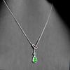 Collar Guofeng de calabaza de calcedonia de la fortuna auspiciosa para mujer, plata de ley S925, nuevo estilo chino, elegante cadena de clavícula de lujo de alta gama.