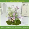 Simulação Plantas Verdes Paisagismo Flores Artificiais Aglomerados de Capim-dos-pântanos Arranjo Vitrine Paisagem de Plantas Decoração Display Pátio de Hotel Decoração Suave