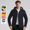 Jaqueta de Algodão Masculina 3D Quente Fashionável Solta Cor Sólida Amazon Transfronteiriça de Inverno 2026 Requer Conversão de Tamanho