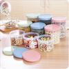 Bote Hermético para Granos de Cocina Caja de Plástico para Almacenamiento de Alimentos Bote para Almacenamiento de Snacks y Productos Secos Bote para Almacenamiento de Frijoles y Azúcar Blanco