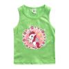 Chaleco Infantil Verano 2022 Nuevo Pony Delgado Camiseta Interior Estampada para Niños y Niñas Camiseta sin Mangas