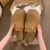 Sapatos Birkenstock Retro de Solado Grosso Cor Sólida Novo Estilo Primavera e Outono 2026 Melard Sapatos Casuais Slip-On Aumentadores de Altura