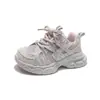 Zapatos Casuales de Malla Transpirable para Niñas 2026 Primavera/Verano Nuevos Tenis Versátiles de Moda para Niños Mayores Zapatos de Papá