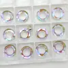 Al por mayor 14mm20mm Colgante Anillo de Ángel Joyería de Cristal para Mujer Aurora Hecho a Mano DIY Accesorios Colgantes de Cuentas