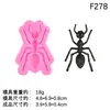 Moldes de Silicone Realistas em Formato de Insetos para Halloween - Moscas, Aranhas, Baratas e Centopeias - Moldes de Gesso Squishy para DIY de Pegadinhas