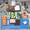 Acuarelas sólidas 15 colores mini viaje portátil pintura acuarela set arte pintado a mano al por mayor pinturas