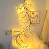 Luzes de Rattan LED Transfronteiriças, Luzes de Galho com Oito Funções, Luzes de Decoração de Quarto, Decoração de Interior, Luzes de Fio com Atmosfera Aconchegante