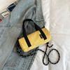 Bolsa de Mão Casual Simples 2024 Personalizada Popular Texturizada Linda Bolsa Transversal de Verão Grande Capacidade Bolsa Almofada Feminina