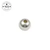 Cuentas redondas de plata de ley 925 lisas cuentas redondas transfronterizas cuentas cuentas cuentas cuentas accesorios para joyería DIY al por mayor materiales hechos a mano