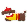Sapatos de Cachorro Dachshund Desenho Animado Sapatos com Furo de Flor Acessórios Fofos Borracha Macia de PVC Removível DIY Sapatos de Jardim Acessórios de Fivela Decorativa