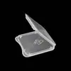 Mini Caja Blanca Transparente para Tarjeta SD Individual Caja de Protección de Plástico PP Caja para Tarjetas de Memoria Portatarjetas Caja de Almacenamiento 1166