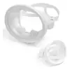 Gafas de Buceo con Protector Nasal, Máscara de Natación Sin Fugas, Gafas con Lente de Vidrio Templado HD Antivaho para Pescador Negro, Unisex
