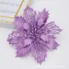Transfronteiriço Novo 16cm Plástico Enfeites de Festa Flores Decorativas Transfronteiriças Enfeites Pendurados de Natal Decoração de Guirlanda DIY Natal