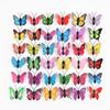 Color 4.5cm Mariposa Simulada PVC Mariposa Manualidades Accesorios Mariposa 3D Pinza de Hierro Accesorios