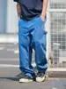 Jeans de Trabajo de Tendencia Japonesa Trs 26Ss Estilo Retro Carhartt B01 Corte Holgado Ligeramente Cónico Mezclilla Lavada para Hombres y Mujeres