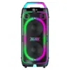 Altavoz Bluetooth portátil todo en uno de alta potencia estéreo para fiestas KTV de comercio electrónico, doble de 8 pulgadas, 150W, con subwoofer