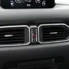 Adecuado para Mazda Cx-5 Cx-8 2017+ Pegatinas de Luz de Advertencia Fibra de Carbono Modificación de Interiores de Coche Accesorios Decorativos