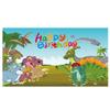 Telón de Fondo de Banner de Cumpleaños con Temática de Dinosaurios, Banderines Colgantes, Fondo para Fotografía de Fiesta, Artículos Decorativos, Decoraciones Populares Festivas para Puertas