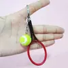 Llavero de Raqueta de Tenis Simulada, Colgante Creativo y de Moda para Bolso, Regalo Souvenir, Pequeño Colgante Decorativo de Año Nuevo del Caballo