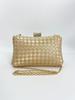Clutch de Seda Satén Hecho a Mano a Cuadros Tejido de Moda Listo para Usar, Bolso de Fiesta Boda Banquete, Nuevo Bolso de Celebridad
