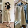 Yuran 26 Estilo Nuevo de Principios de Primavera Falda Paraguas Estilo Retro Coreano Algodón Popelín Mercerizado Plegado a Mano Falda Adelgazante