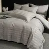 Conjunto de Roupa de Cama para Hotel e Pousada de Quatro Peças, Linho Branco Puro, Roupa de Cama de Hotel, Cobertor Duvet Atacado