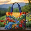 2026 Sitio Independiente Transfronterizo Amazon Bolso Tote Acolchado Nuevo Estampado Digital Bolso de Algodón Casual para Viajero