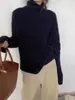 Suéter de punto de cuello alto estilo coreano para mujer, engrosado para abrigar, top de punto versátil, suave y cómodo, nueva colección otoño/invierno 2026