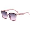 Moda de personalidad transfronteriza estrella femenina con gafas de marca grande sentido de alta gama montura cuadrada grande retro gafas de sol de protección solar para hombre